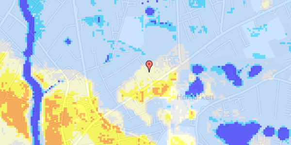 Ekstrem regn på Heimdalsvej 5