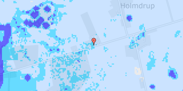 Ekstrem regn på Holmdrupvej 17