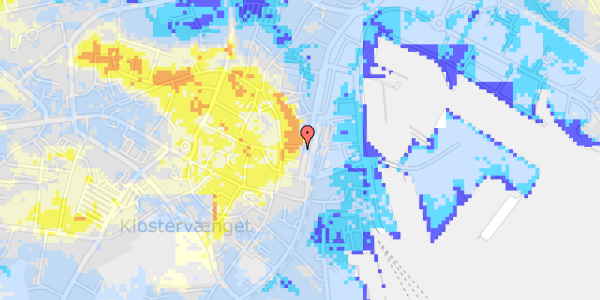 Ekstrem regn på Klosterplads 9, 5. 