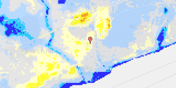 Ekstrem regn på Kogtvedvej 148