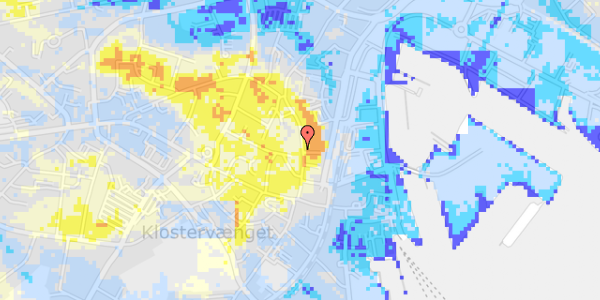 Ekstrem regn på Møllergade 13, 3. th