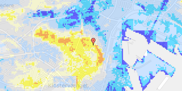 Ekstrem regn på Møllergade 35B, st. 