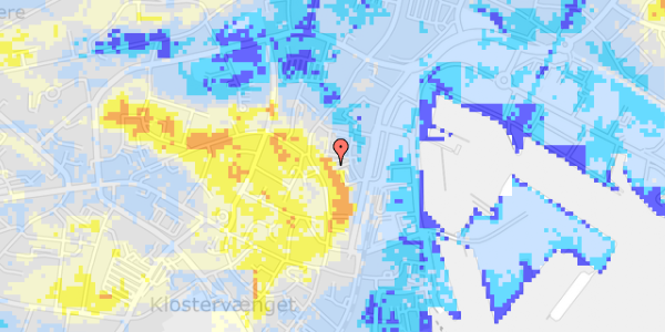 Ekstrem regn på Møllergade 38D, 1. 