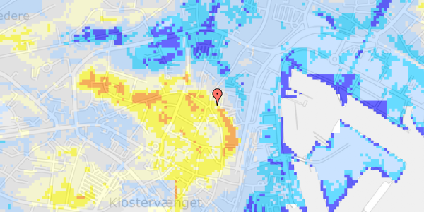 Ekstrem regn på Møllergade 48, st. 