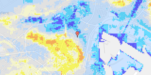 Ekstrem regn på Møllergade 53A, st. 