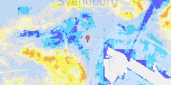 Ekstrem regn på Møllergade 65A, st. 