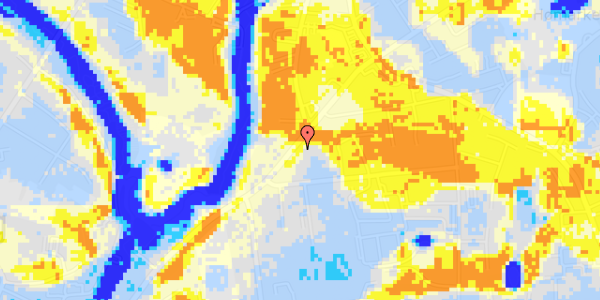 Ekstrem regn på Nyborgvej 100