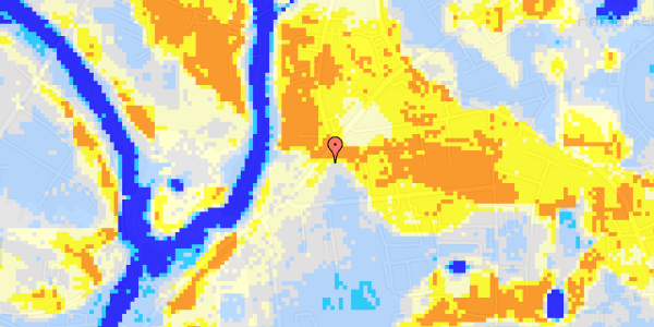 Ekstrem regn på Nyborgvej 102