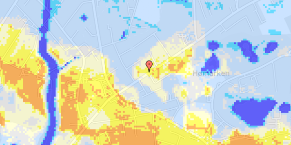 Ekstrem regn på Nyborgvej 155