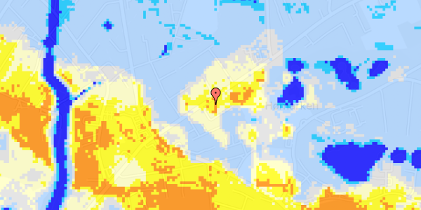 Ekstrem regn på Nyborgvej 170B, st. 