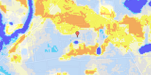 Ekstrem regn på Sanddalsparken 16, 1. th