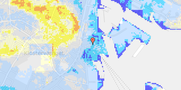 Ekstrem regn på Sankt Peder Stræde 10, 1. th