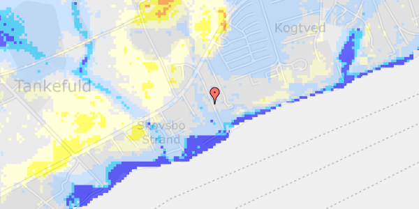 Ekstrem regn på Sætting Strandvej 16