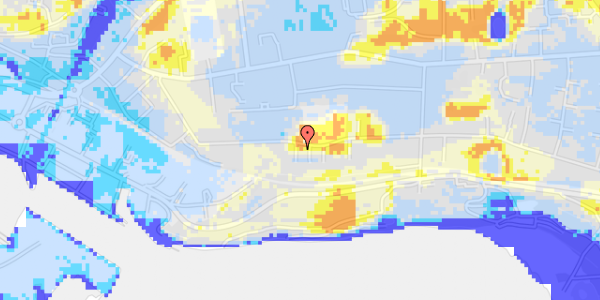 Ekstrem regn på Øksenbjergvej 56