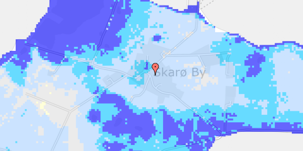 Ekstrem regn på Østerhovedvej 1