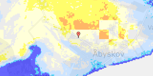 Ekstrem regn på Åbyskovvej 42