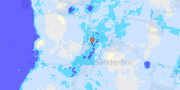 Ekstrem regn på Søndenbro 14