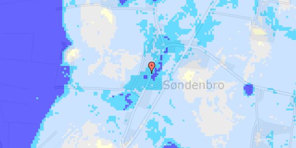 Ekstrem regn på Søndenbro 20