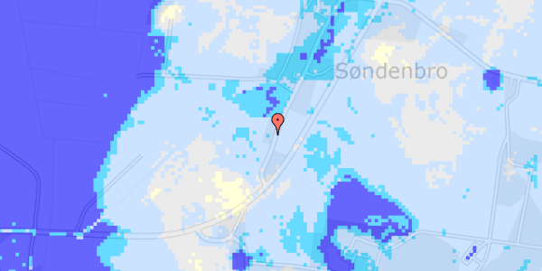 Ekstrem regn på Søndenbro 26