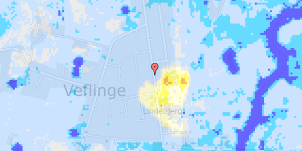 Ekstrem regn på Lindebjerg 25