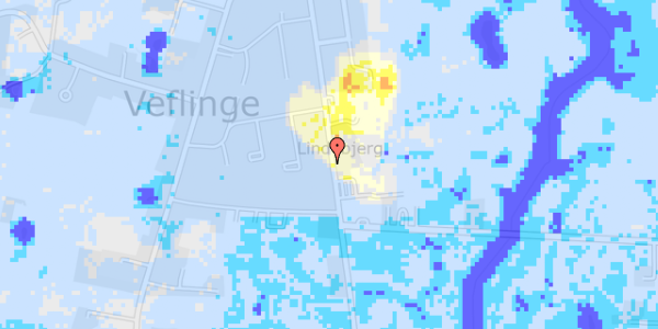 Ekstrem regn på Lindebjerg 43