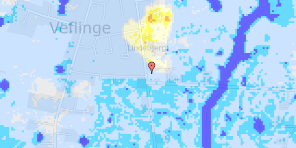 Ekstrem regn på Lindebjerg 46