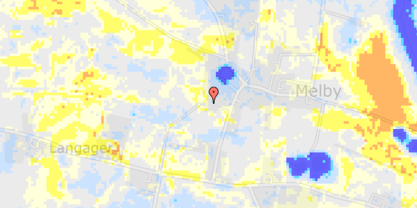 Ekstrem regn på Melbyvej 70