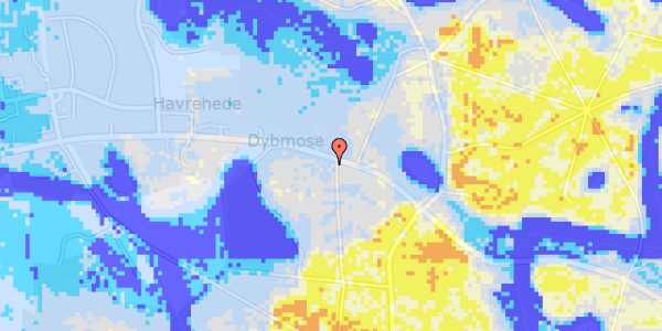 Ekstrem regn på Rugårdsvej 714