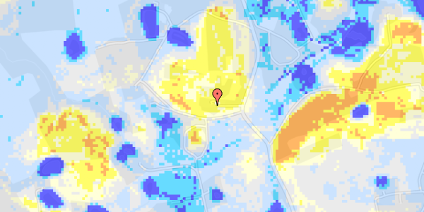 Ekstrem regn på Hesbjerg Skovvej 62