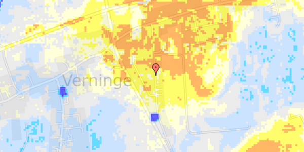 Ekstrem regn på Hindsløkken 19