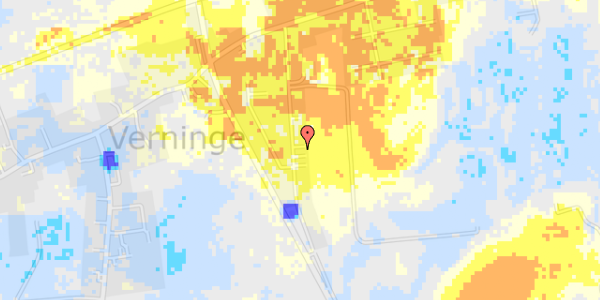 Ekstrem regn på Hindsløkken 36