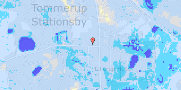 Ekstrem regn på Lilleskovvej 1