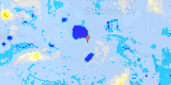 Ekstrem regn på Lilleskovvej 40