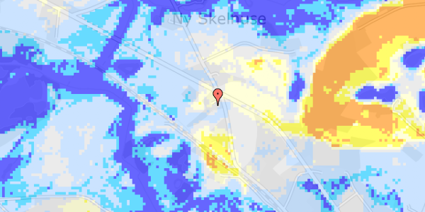 Ekstrem regn på Skelskovvej 58