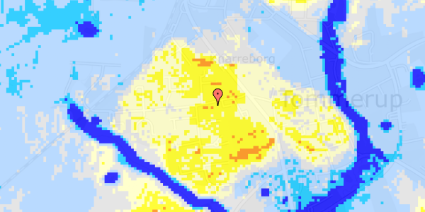 Ekstrem regn på Vestervangen 104