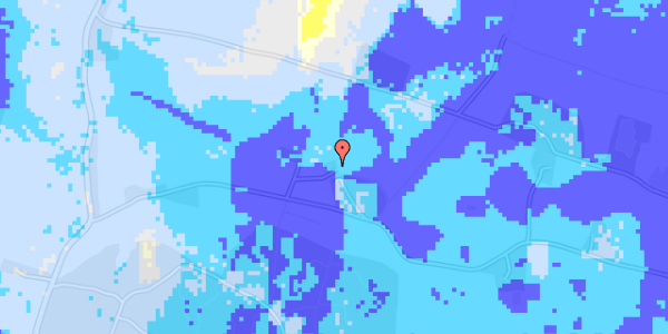 Ekstrem regn på Hou Fyrvej 9