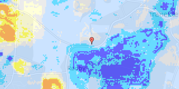 Ekstrem regn på Slotsgade 21