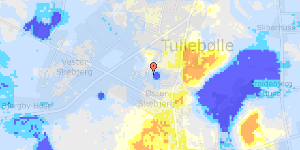 Ekstrem regn på Solskrænten 12