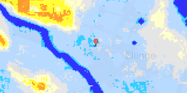 Ekstrem regn på Kirkeballe 2C