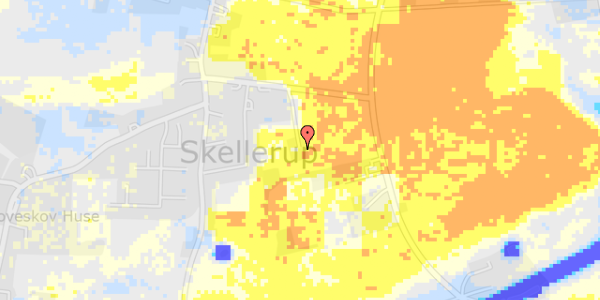 Ekstrem regn på Skellerup Byvej 23