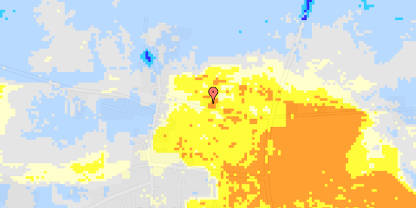 Ekstrem regn på Skellerup Byvej 36