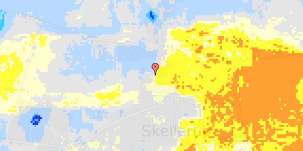 Ekstrem regn på Skellerup Byvej 37