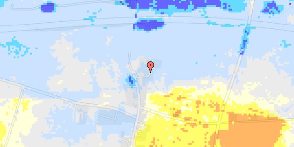 Ekstrem regn på Skellerup Byvej 44