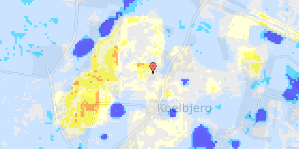 Ekstrem regn på Koelbjergvej 70