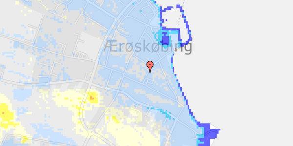 Ekstrem regn på Brogade 28