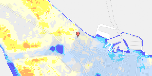 Ekstrem regn på Kystvejen 18