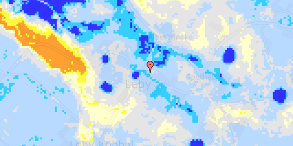 Ekstrem regn på Leby Grønvej 7