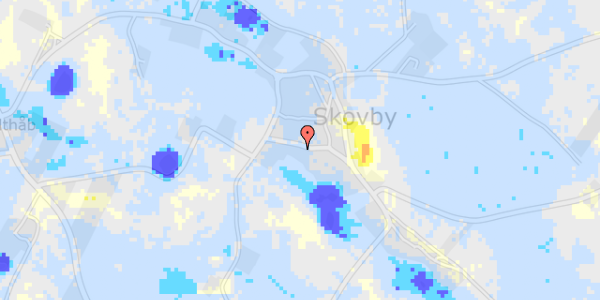 Ekstrem regn på Skovbygyde 7