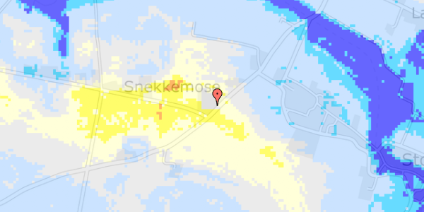 Ekstrem regn på Stokkeby Landevej 1