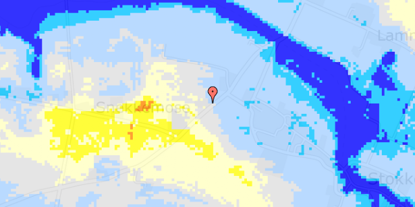 Ekstrem regn på Stokkeby Landevej 3